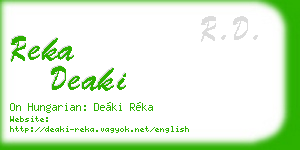 reka deaki business card